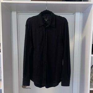 rag & bone Black Casual Button Down Shirt